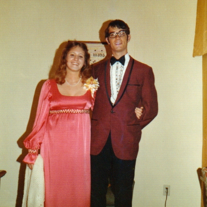 Carol Wainwright & Mark Hogg, Senior Prom, May 1972